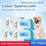 Dog Cat Pet Wet Wipes For Paws And Butt, EarsEyes  Plant-based Pet Wipes, Unscented DogWipes, Cleaning Deodorizing, Paw Wipes ForDogs Cats Pets - Image 5