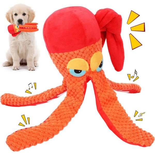 Pet Plush Toy Octopus Plush Dog Toy Squeaky Dog TOYS Pet Puppy TOY For Cleaning Teeth Chew Toy Pet Supplies