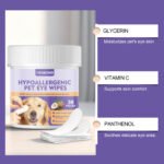 Hypoallergenic Pet Eye Wipes - Image 3