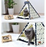Portable Washable Pet Tent Dog Bed Cat Toy House - Image 5