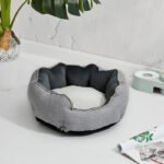 Pet Bed Warm Winter Bed Dog Cat Bed Soft Wool Point Design Pet Nest With Removable Mats Octagonal Shape Kennel Cat Dog Sofa Bed - Image 7