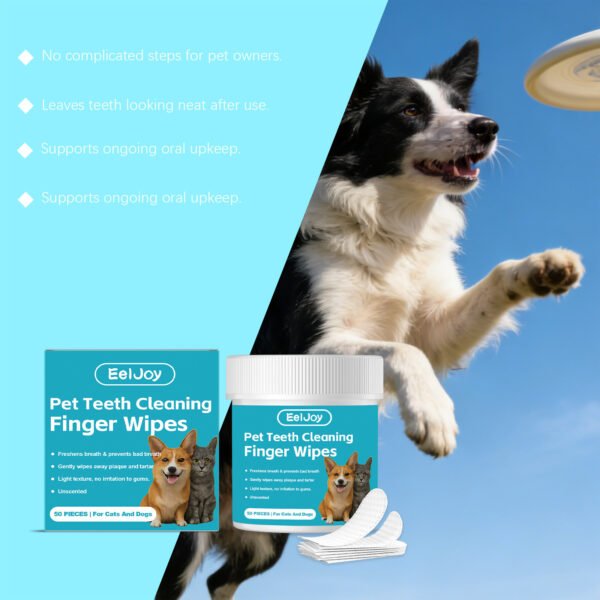 Pet Dental Finger Cots With Wipes